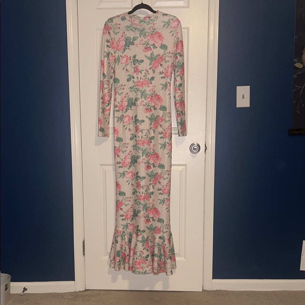 Floral Long Sleeve Maxi Dress